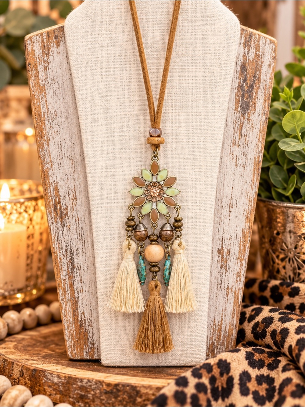 ✨ NEW ✨ Bohemian Tassel Flower Pendant Necklace ✨